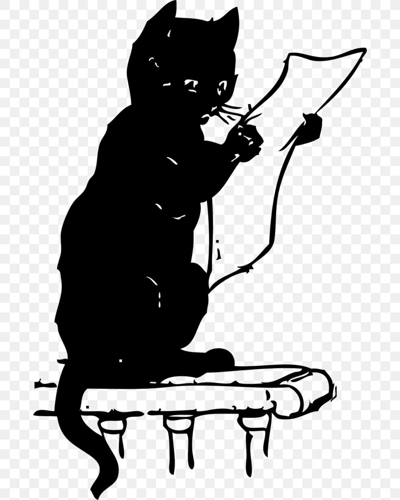 Cat Kitten Clip Art, PNG, 684x1024px, Cat, Art, Artwork, Black, Black And White Download Free