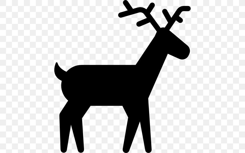 Reindeer Hunting Clip Art, PNG, 512x512px, Deer, Antler, Black And White, Deer Hunting, Game Download Free