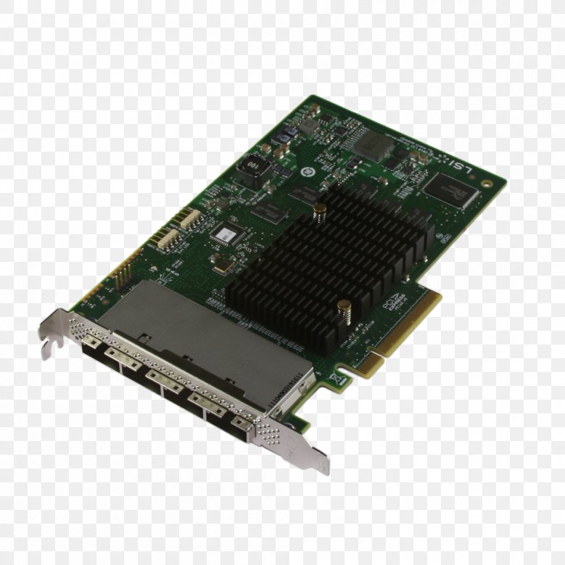 Graphics Cards & Video Adapters Disk Array Controller Disk Controller LSI Corporation, PNG, 1000x1000px, Graphics Cards Video Adapters, Computer Component, Computer Hardware, Controller, Cpu Download Free