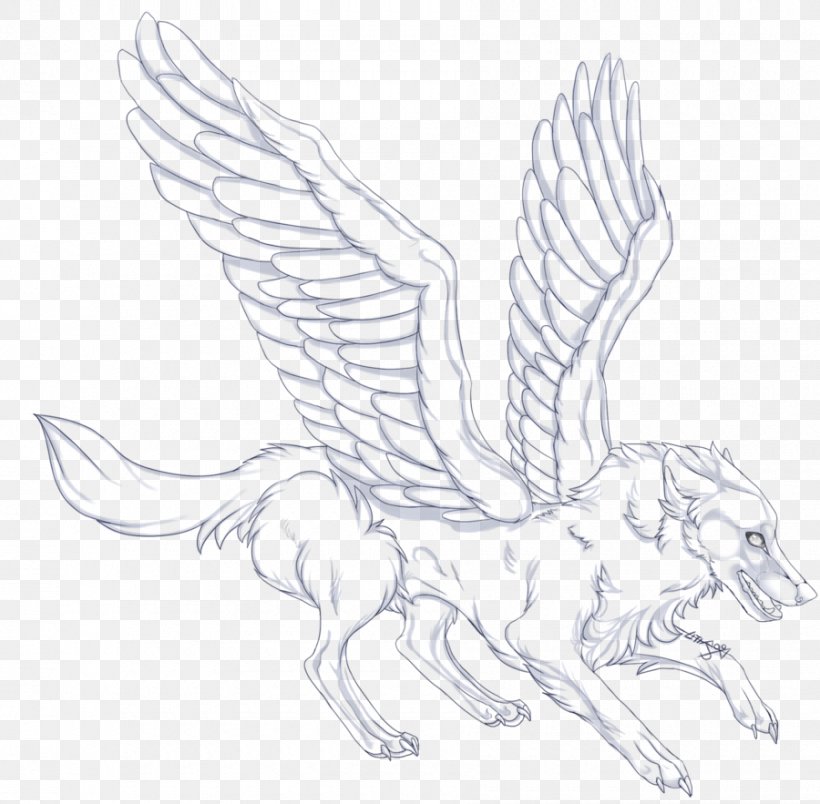 Gray Wolf Line Art Sketch Carnivores, PNG, 900x883px, Gray Wolf, Arm, Art, Artist, Artwork Download Free