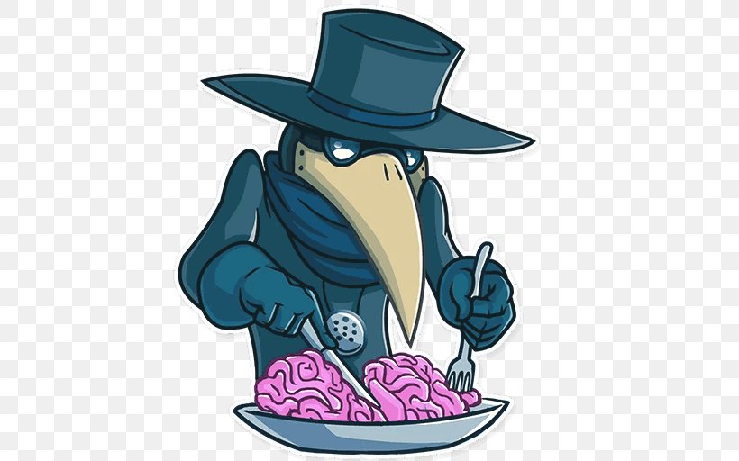 Sticker Plague Doctor Telegram Physician Clip Art, PNG, 512x512px, Sticker, Art, Cartoon, Fictional Character, Hat Download Free