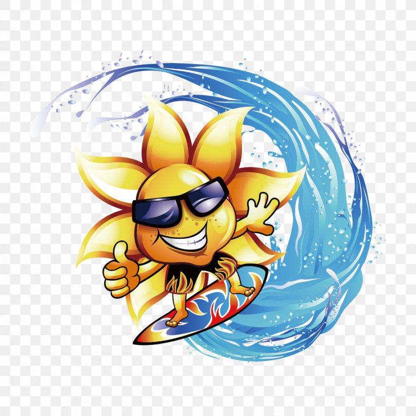 Surfing Common Sunflower Clip Art, PNG, 1181x1181px, Surfing, Big Wave Surfing, Common Sunflower, Recreation, Surfboard Download Free