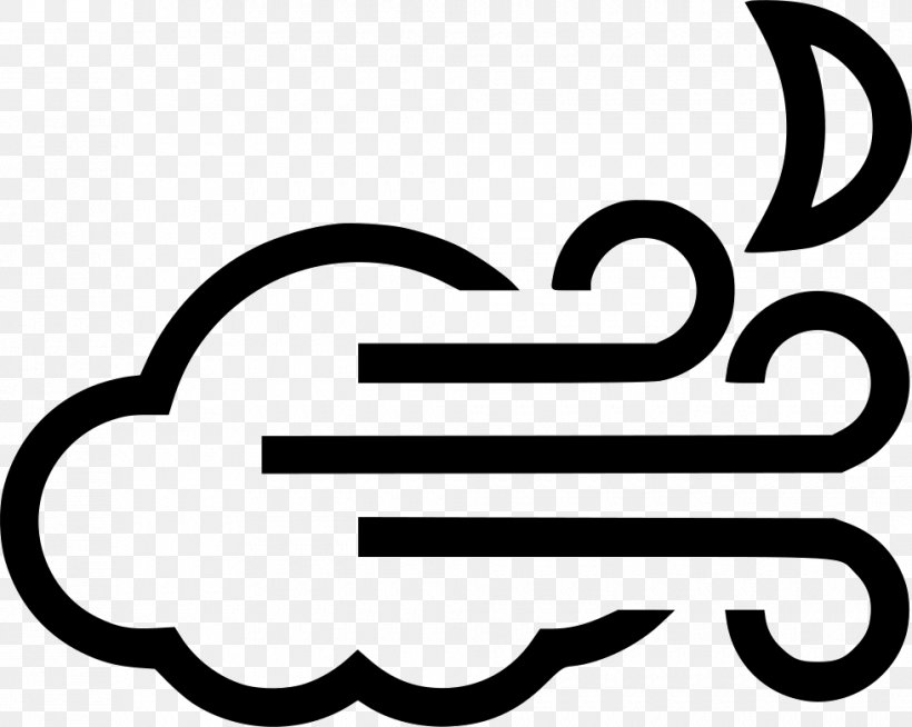 Wind Symbol Storm Clip Art, PNG, 980x782px, Wind, Area, Black And White, Brand, Cloud Download Free