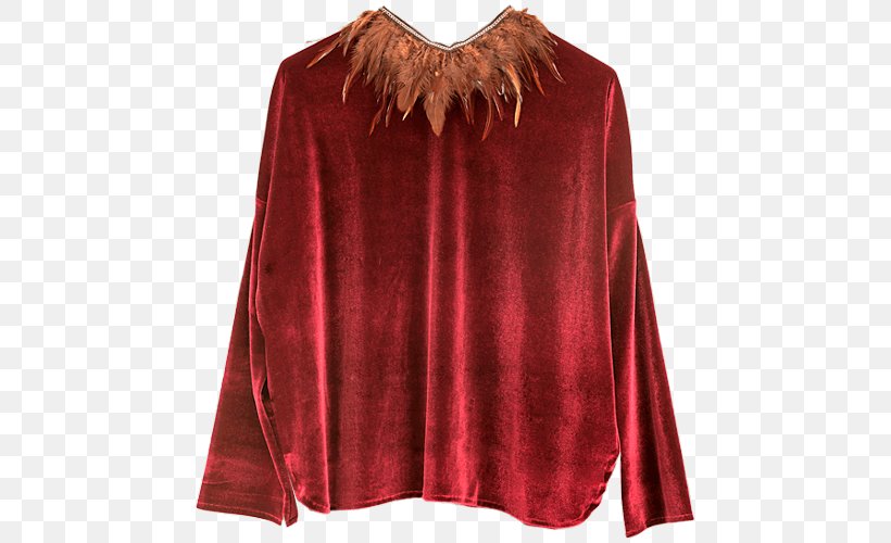 Blouse Maroon Shoulder Velvet, PNG, 500x500px, Blouse, Maroon, Neck, Shirt, Shoulder Download Free