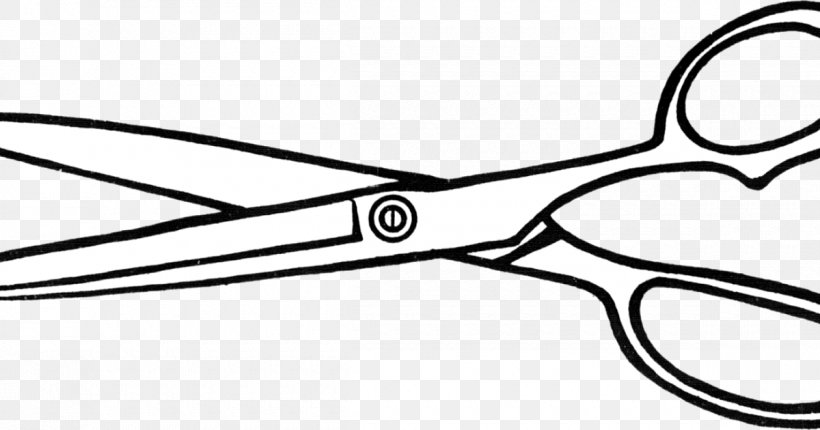 Clip Art Hair-cutting Shears Scissors Openclipart Image, PNG, 1200x630px, Haircutting Shears, Black And White, Drawing, Hair Shear, Line Art Download Free