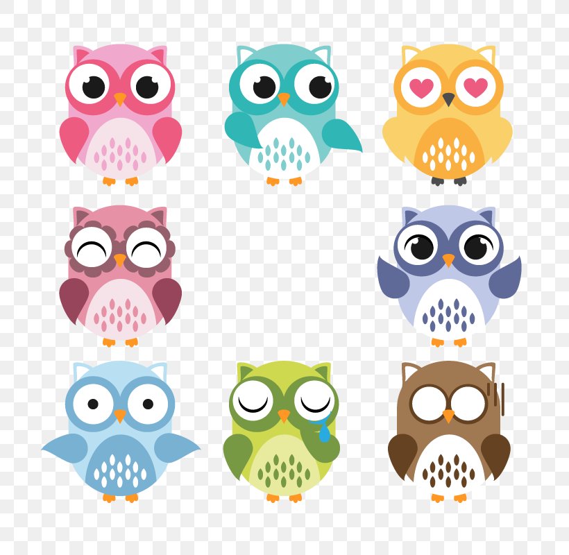 Owl Q-version Illustration, PNG, 800x800px, Owl, Animal, Beak, Bird, Bird Of Prey Download Free