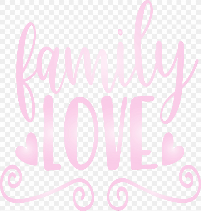 Text Pink Font Line Logo, PNG, 2852x3000px, Family Day, Calligraphy, Family Love, Heart, Line Download Free