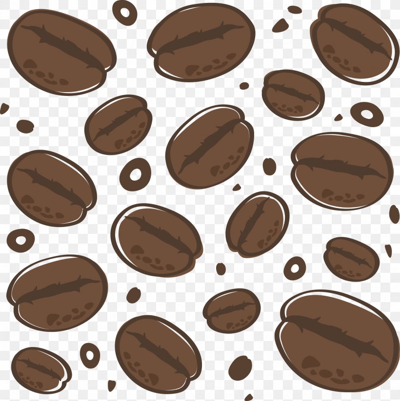 Coffee Bean Cafe Coffee Cup, PNG, 2062x2072px, Coffee, Bean, Cafe, Cocoa Bean, Coffee Bean Download Free