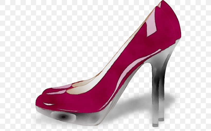 Footwear High Heels Basic Pump Red Shoe, PNG, 600x508px, Watercolor, Basic Pump, Court Shoe, Footwear, High Heels Download Free