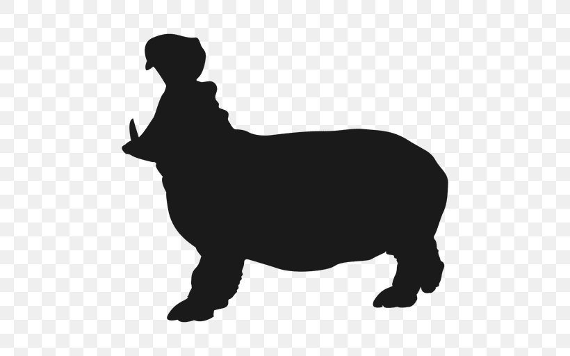 Pygmy Hippopotamus Rhinoceros, PNG, 512x512px, Hippopotamus, Action Toy Figures, Animal, Black, Black And White Download Free