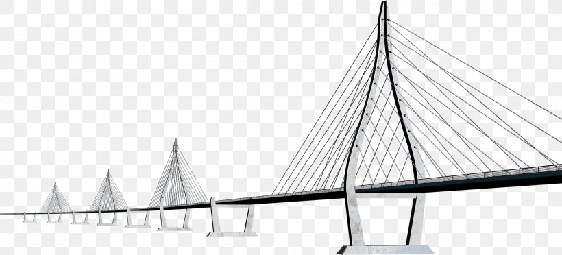 Bridge Gratis Architectural Engineering, PNG, 2293x1042px, Bridge, Architectural Engineering, Architecture, Black And White, Building Download Free