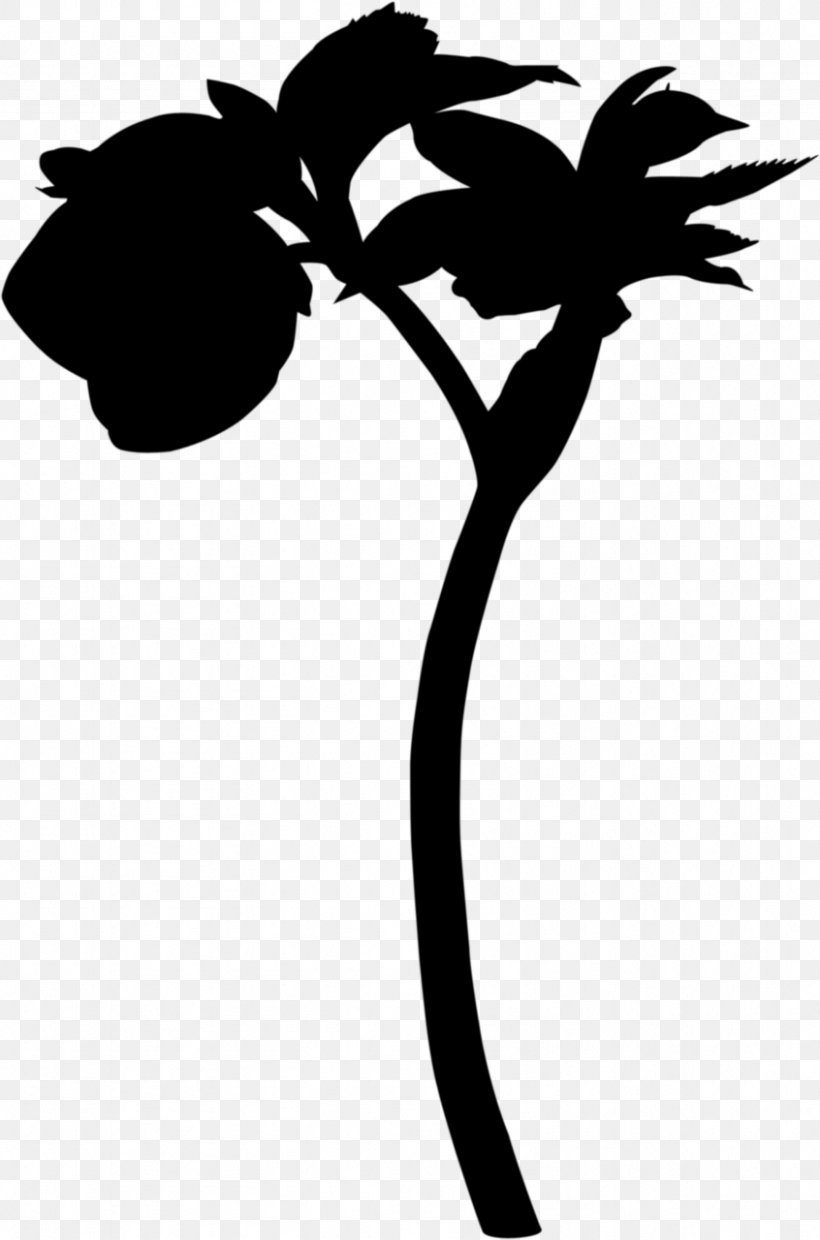 Clip Art Flower Leaf Plant Stem Silhouette, PNG, 846x1280px, Flower, Arecales, Blackandwhite, Botany, Branch Download Free