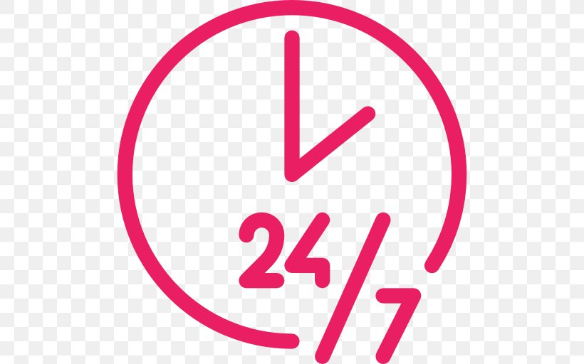 Clock 24/7 Service, PNG, 512x512px, 24hour Clock, 247 Service, Clock, Area, Brand Download Free