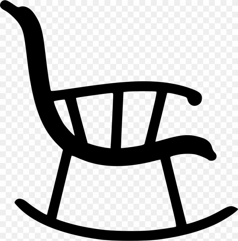 Rocking Chairs Cushion, PNG, 980x990px, Rocking Chairs, Black And White, Chair, Cushion, Furniture Download Free