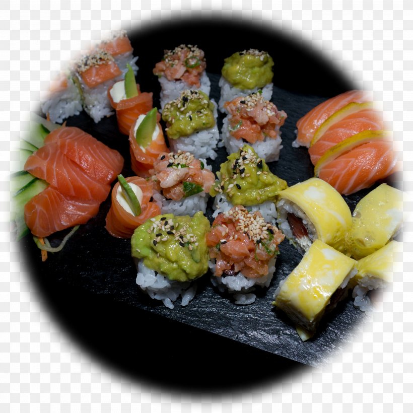 California Roll Sashimi Gimbap Smoked Salmon Vegetarian Cuisine, PNG, 2920x2921px, California Roll, Appetizer, Asian Food, Comfort Food, Cuisine Download Free