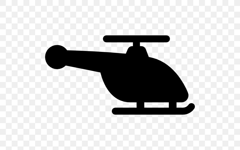 Helicopter Rotor Airplane Aircraft, PNG, 512x512px, Helicopter Rotor, Aircraft, Airplane, Black And White, Flight Download Free