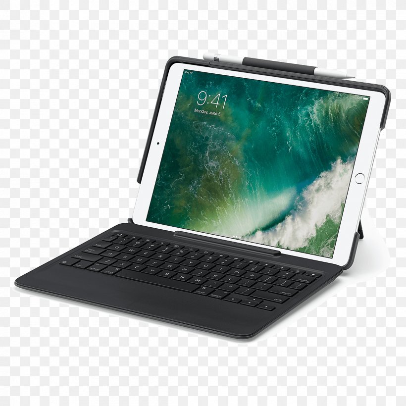 Logitech Slim Combo For IPad Pro (12.9) Computer Keyboard Logitech Slim Combo For IPad Pro (12.9) IPad Pro (12.9-inch) (2nd Generation), PNG, 1200x1200px, Ipad, Apple, Apple 105inch Ipad Pro, Computer Accessory, Computer Keyboard Download Free