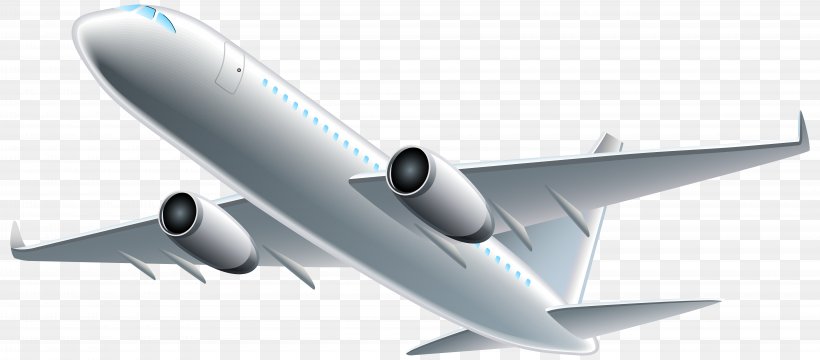 Airplane Aircraft Clip Art, PNG, 8000x3517px, Airplane, Aerospace Engineering, Air Travel, Airbus, Aircraft Download Free