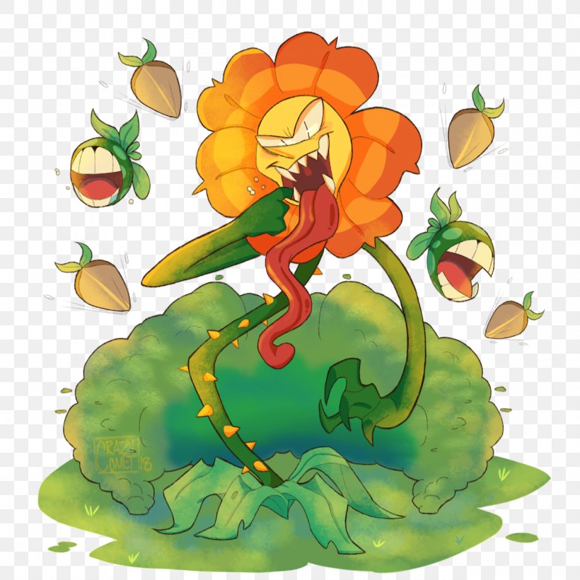 Flowering Plant Cuphead Illustration Devil, PNG, 1280x1280px, 2018 Open Championship, Flower, Art, Boss, Cuphead Download Free