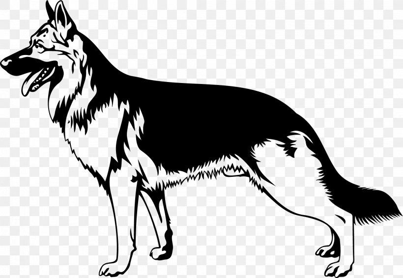 German Shepherd Dog Breed Clip Art, PNG, 2084x1440px, German Shepherd, Black And White, Breed, Carnivoran, Conformation Show Download Free