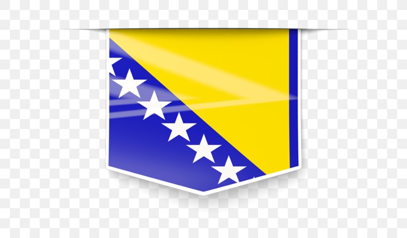 Flag Of Bosnia And Herzegovina Flag Of Chile Bosnian, PNG, 640x480px, Bosnia And Herzegovina, Bosnian, Brand, Electric Blue, Flag Download Free