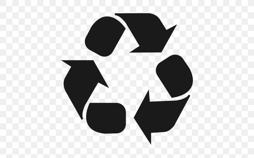 Recycling Symbol Clip Art, PNG, 512x512px, Recycling Symbol, Black, Black And White, Logo, Monochrome Download Free