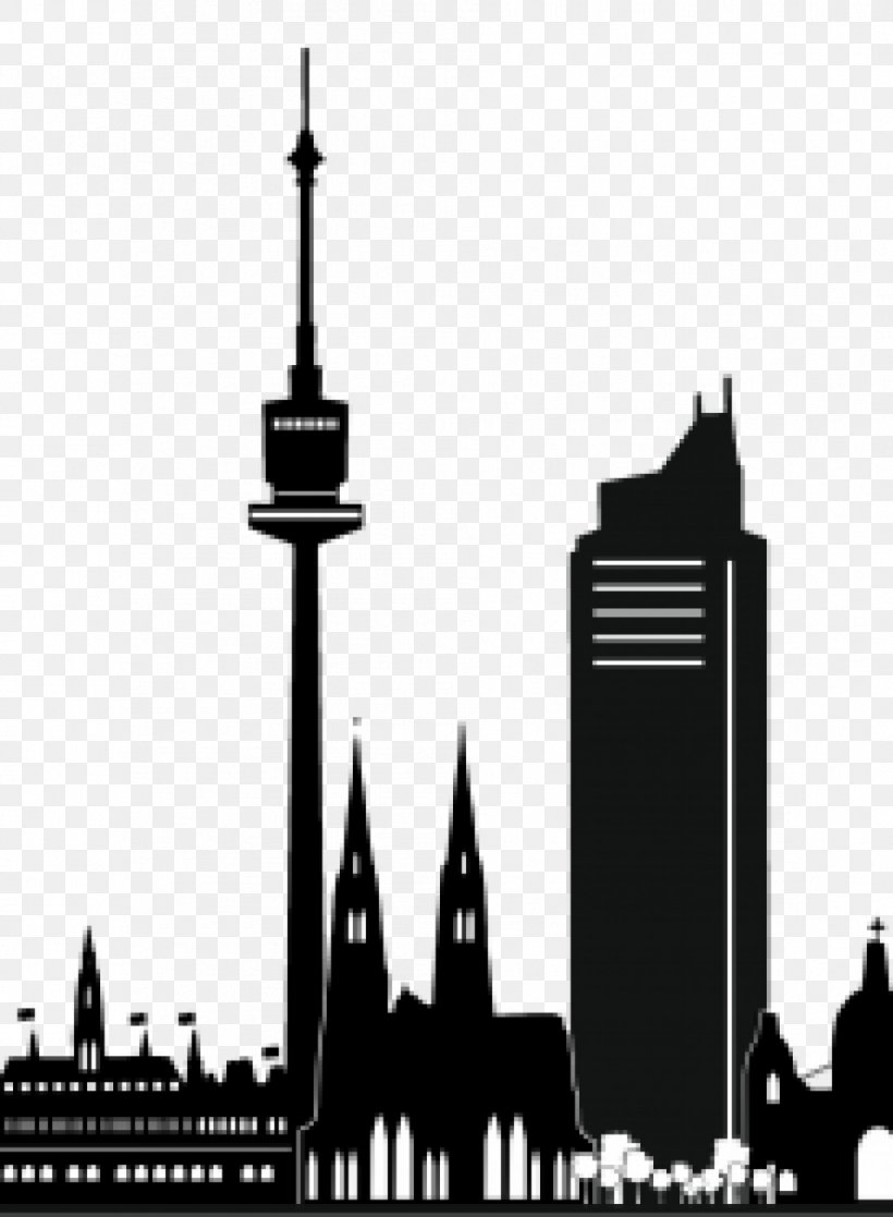 Vienna Skyline Silhouette Royalty-free Stock.xchng, PNG, 954x1300px, Vienna, Architecture, Blackandwhite, Building, City Download Free