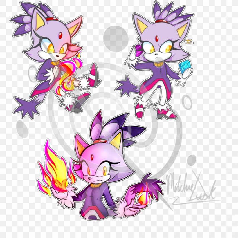 Blaze The Cat Doctor Eggman Sonic The Hedgehog, PNG, 894x894px, Watercolor, Cartoon, Flower, Frame, Heart Download Free
