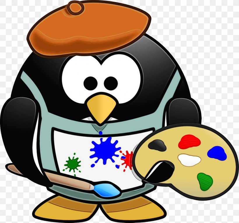 Clip Art Bird Cartoon Flightless Bird, PNG, 1280x1195px, Watercolor, Bird, Cartoon, Flightless Bird, Paint Download Free