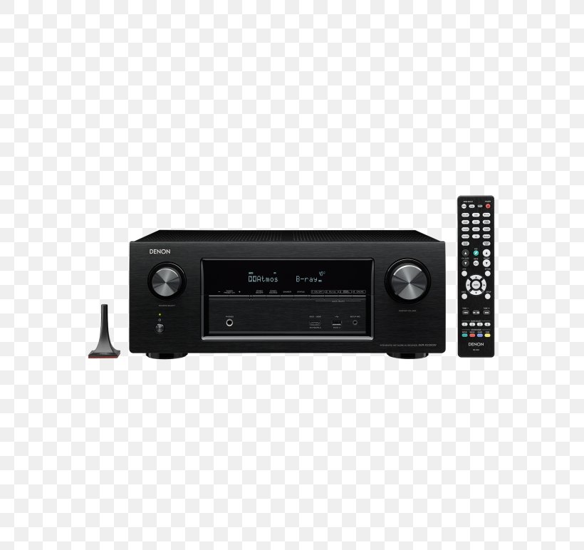 Denon AVR-X3400H 7.2 Channel AV Receiver 4K Resolution Home Theater Systems, PNG, 593x772px, 4k Resolution, 51 Surround Sound, Av Receiver, Audio, Audio Equipment Download Free