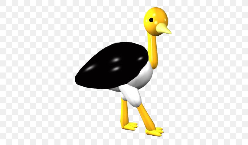 Duck Common Ostrich 3D Computer Graphics, PNG, 550x480px, 3d Computer Graphics, 3d Modeling, Duck, Animal, Animation Download Free