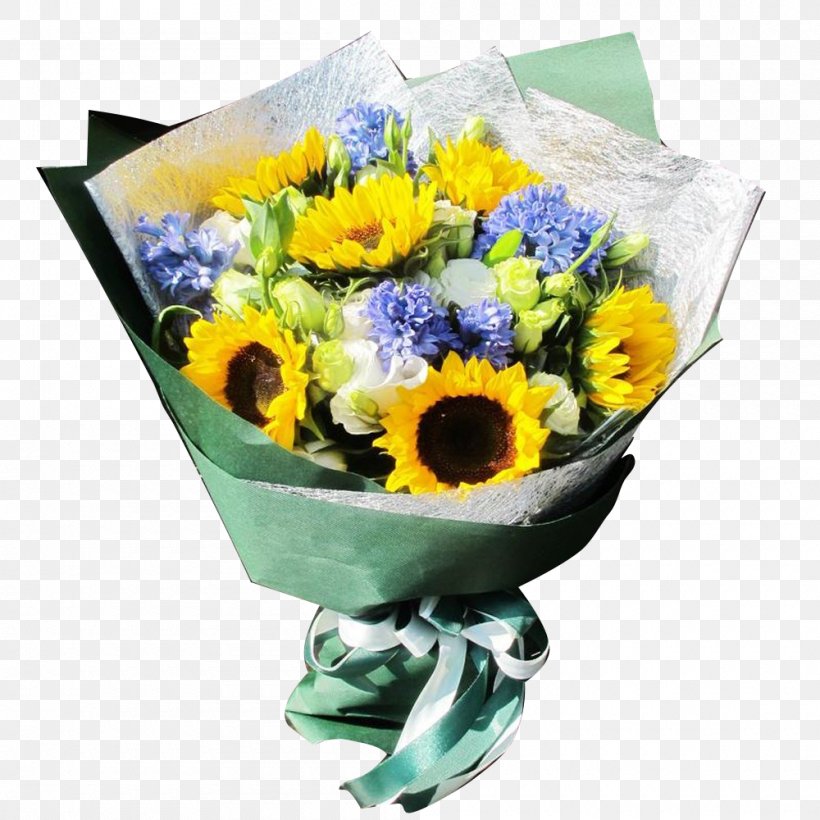 Floral Design Cut Flowers Common Sunflower Flower Bouquet, PNG, 1000x1000px, Floral Design, Artificial Flower, Blomsterbutikk, Chrysanthemum, Chrysanths Download Free