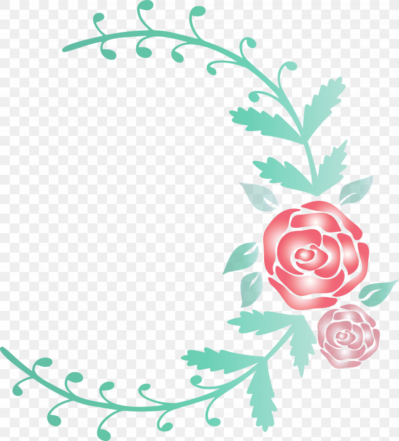Rose Frame Flower Frame Wedding Frame, PNG, 2708x3000px, Rose Frame, Circle, Flower, Flower Frame, Leaf Download Free