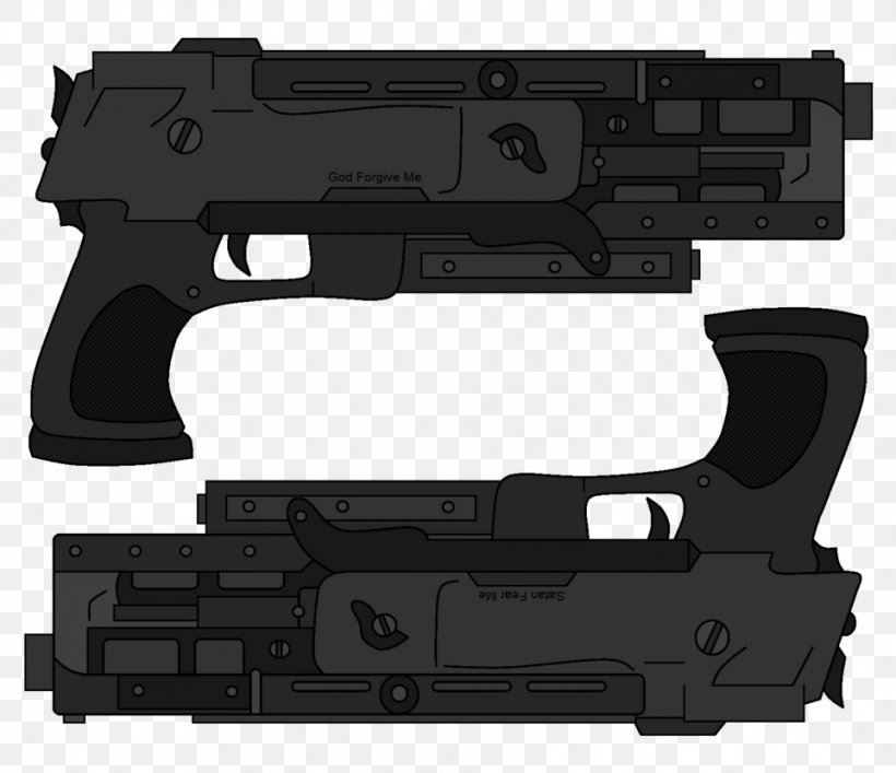Trigger Firearm Pistol Dual Wield Handgun, PNG, 962x830px, Watercolor, Cartoon, Flower, Frame, Heart Download Free