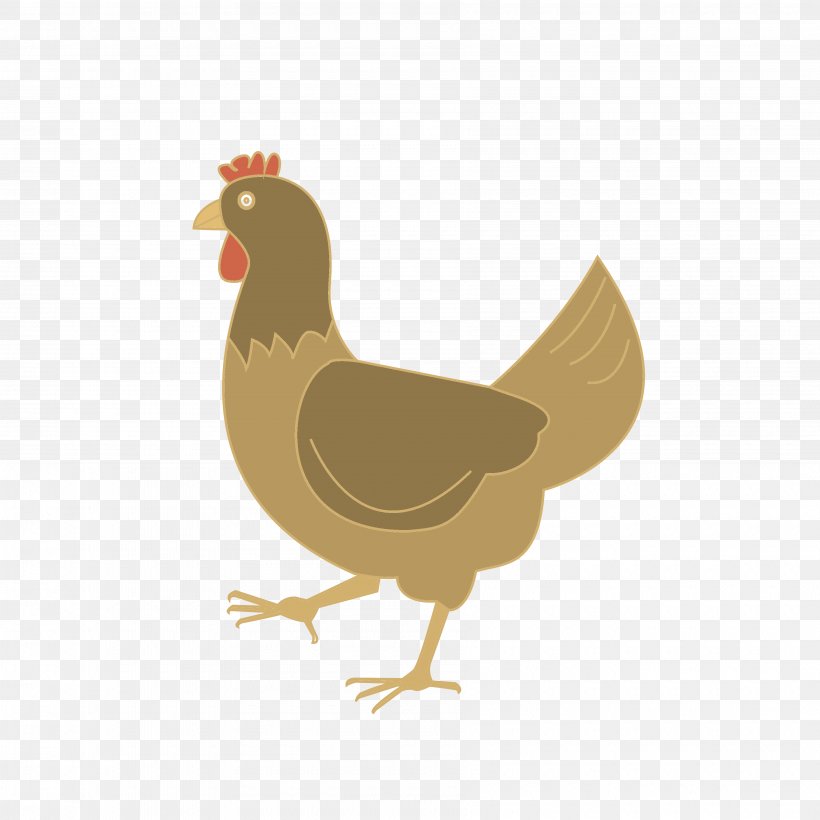 Rooster Chicken Bird Illustration, PNG, 3600x3600px, Rooster, Animal, Beak, Bird, Chicken Download Free