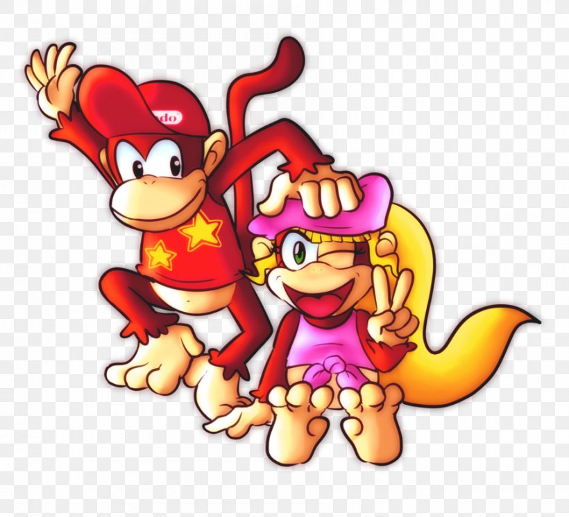 Donkey Kong Country 2: Diddy's Kong Quest Donkey Kong Country 3: Dixie Kong's Double Trouble! Diddy Kong Racing, PNG, 900x819px, Watercolor, Cartoon, Flower, Frame, Heart Download Free