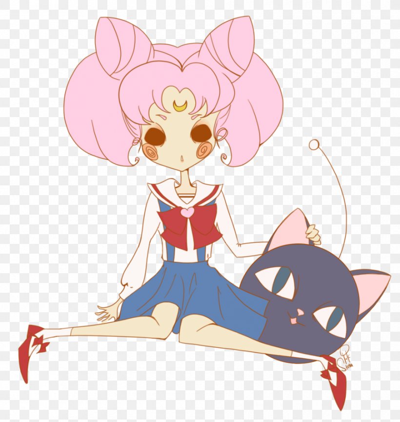 Chibiusa Cat Fan Art Sailor Moon, PNG, 900x950px, Watercolor, Cartoon, Flower, Frame, Heart Download Free