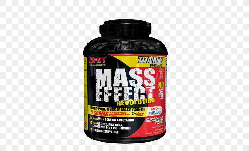 Gainer Dietary Supplement Mass Effect Pound Muscle, PNG, 500x500px, Gainer, Anabolism, Bodybuilding Supplement, Calcium Caseinate, Carbohydrate Download Free