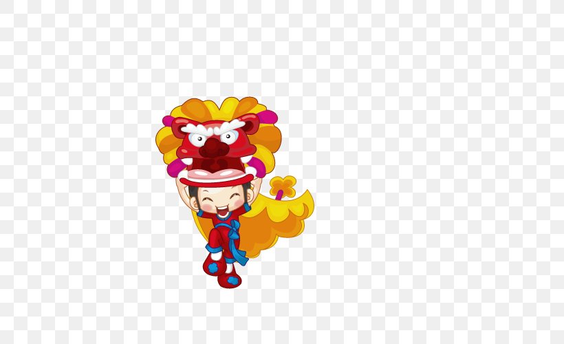 Lion Dance Cartoon Illustration, PNG, 800x500px, Lion, Art, Cartoon, Chinese New Year, Clown Download Free
