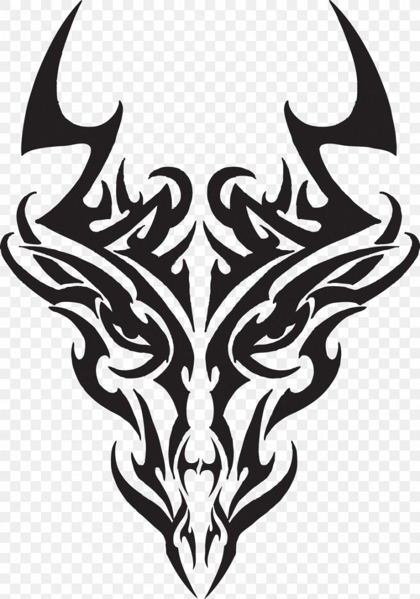 Tattoo Drawing Dragon Tribe Clip Art, PNG, 900x1285px, Tattoo, Airbrush ...