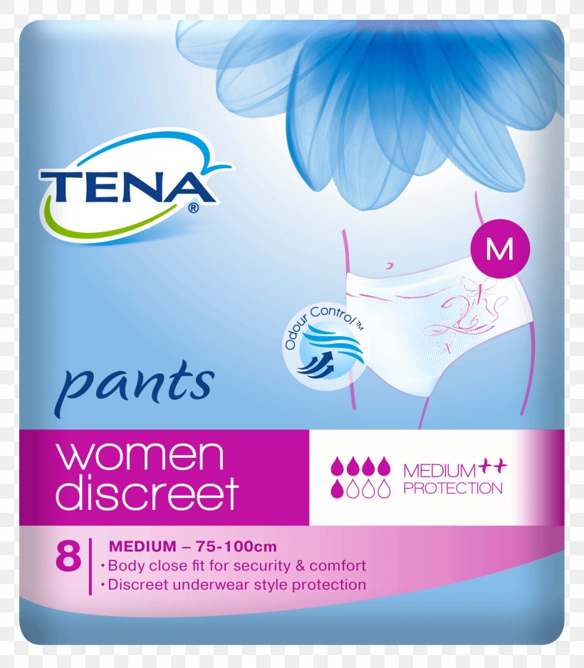 TENA Incontinence Pad Urinary Incontinence Hygiene Woman, PNG, 1789x2048px, Tena, Absorption, Blue, Brand, Disposable Download Free