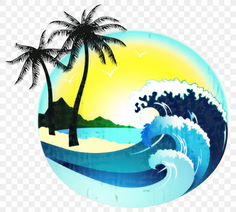 Summer Palm Tree, PNG, 2999x2696px, Beach, Aqua, Arecales, Logo, Palm Tree Download Free
