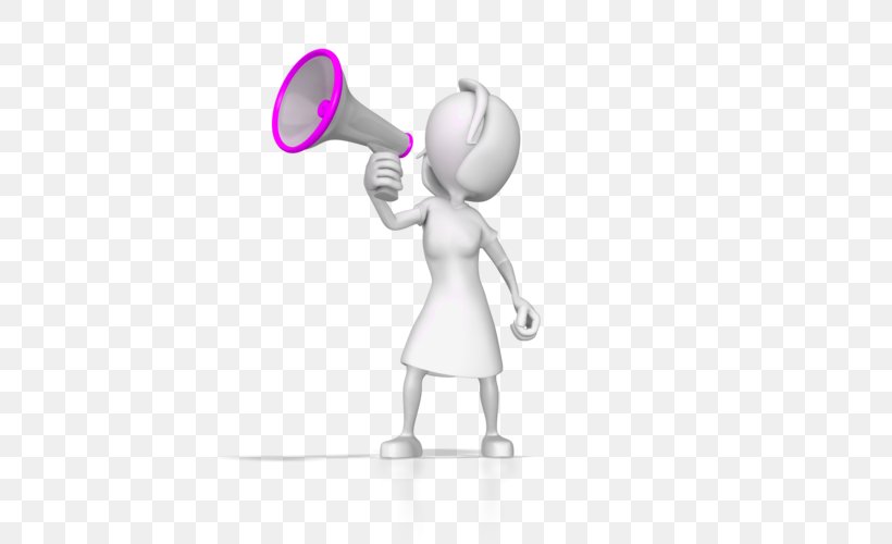 Animation Megaphone Clip Art, PNG, 500x500px, Animation, Communication, Computer Animation, Figurine, Finger Download Free