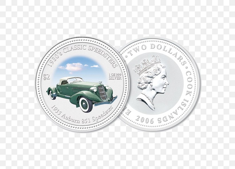 Auburn 851 Speedster Car Coin Silver, PNG, 590x590px, Auburn, Car, Coin, Commemorative Coin, Dishware Download Free