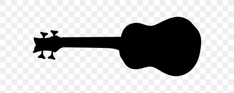 Clip Art Silhouette Megaphone Black M, PNG, 2500x1000px, Silhouette, Acoustic Guitar, Acousticelectric Guitar, Bass Guitar, Black M Download Free