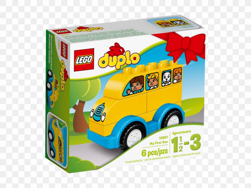 LEGO: DUPLO : My First Bus (10851) Lego Duplo Amazon.com, PNG, 2400x1800px, Bus, Amazoncom, Kmart, Lego, Lego Duplo Download Free