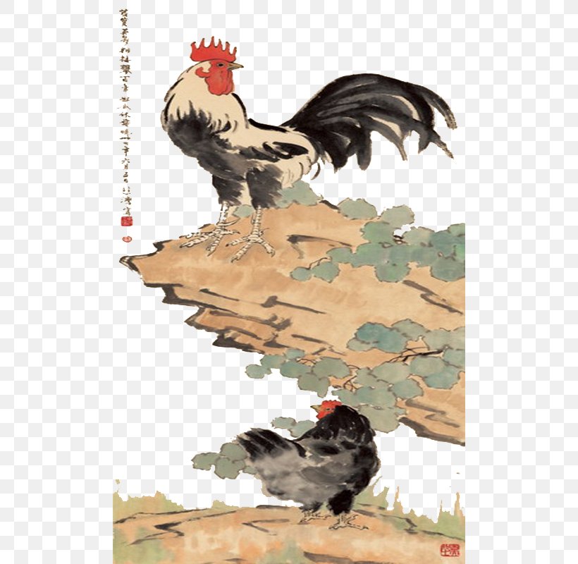 Rooster Chicken Illustration, PNG, 500x800px, Rooster, Art, Beak, Bird, Chicken Download Free