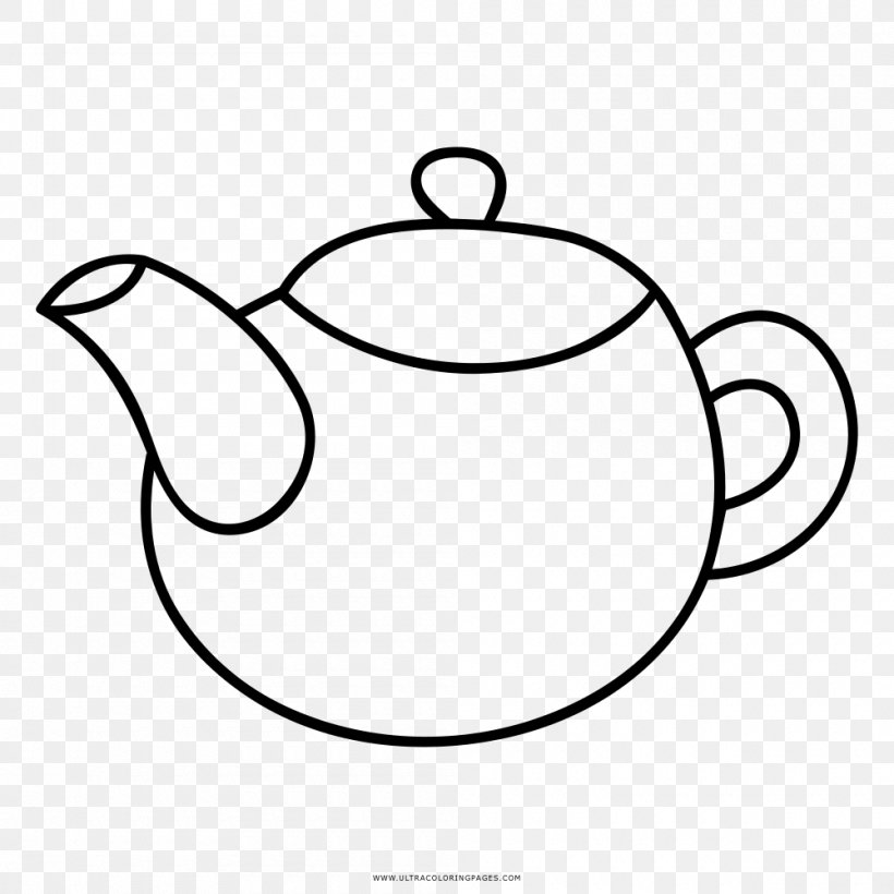 Teapot Coloring Book Drawing Kettle, PNG, 1000x1000px, Teapot, Artwork, Ausmalbild, Black And White, Book Download Free