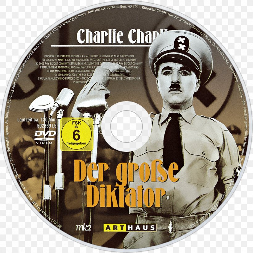 Blu-ray Disc DVD Recordable Compact Disc Film, PNG, 1000x1000px, Bluray Disc, Brand, Charlie Chaplin, Compact Disc, Dictator Download Free