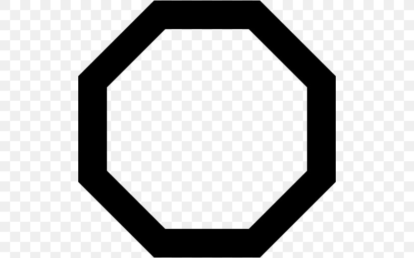 Octagon Hexagon Shape Angle Square, PNG, 512x512px, Octagon, Area, Black, Black And White, Geometry Download Free